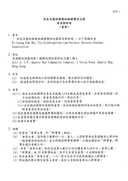 Constitution of Parent-Teacher Association